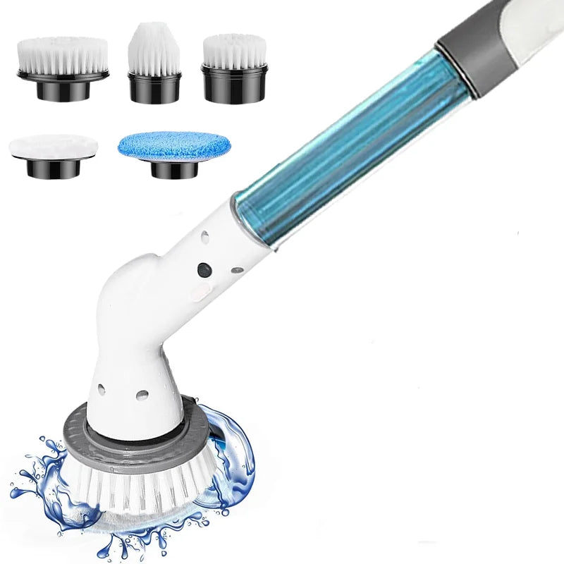 Electric Multipurpose Cleaning Brush Kitchen Gadgets Hair Brushes Bathroom Broom Toilet Household Cordless Spin Scrubber Mops