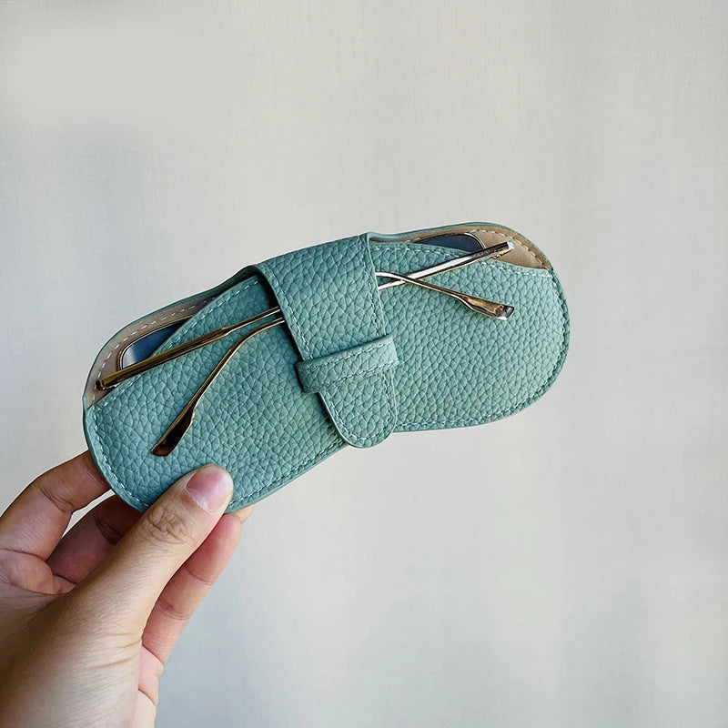 Glasses Case Women Leather Soft Glasses Bag Fashion Portable Sunglasses Box Bag Accessories Eyeglasses Case Sunglasses Box