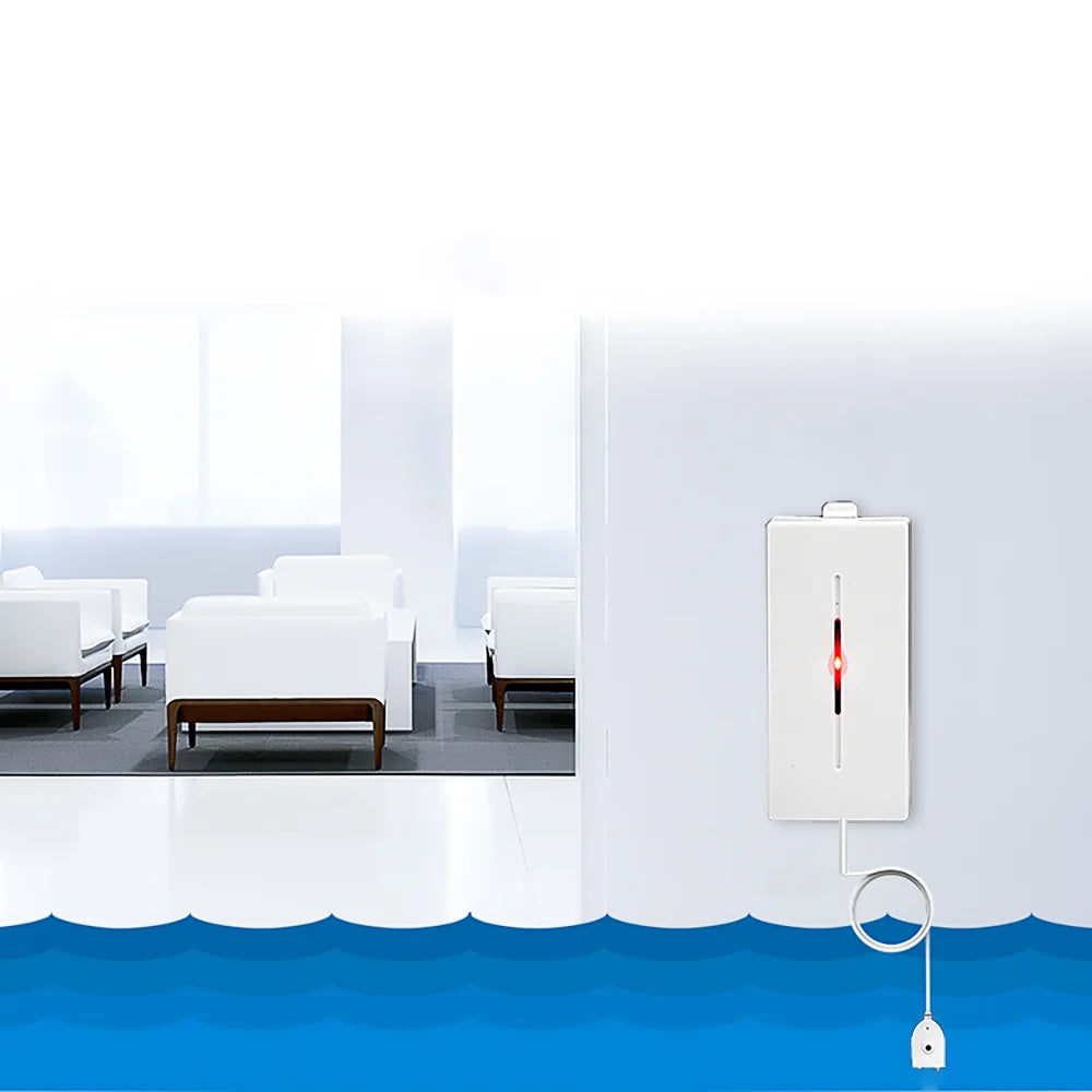 ACJ 433MHz Wireless Water Leakage Sensor Water Leaks Intrusion Detector Alert Water Level Overflow Alarm for Home Security