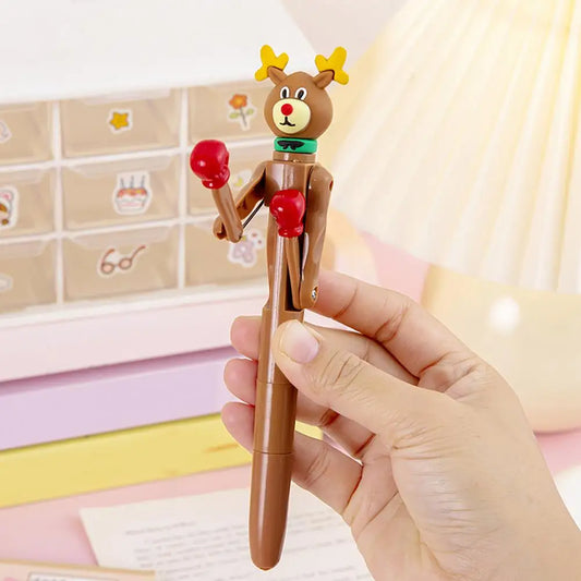 Cartoon Boxing Pen Lightweight Writing Tool Decompression Boxing Pen with Ultra-fine Point for Writing Cartoon Shape for Stress