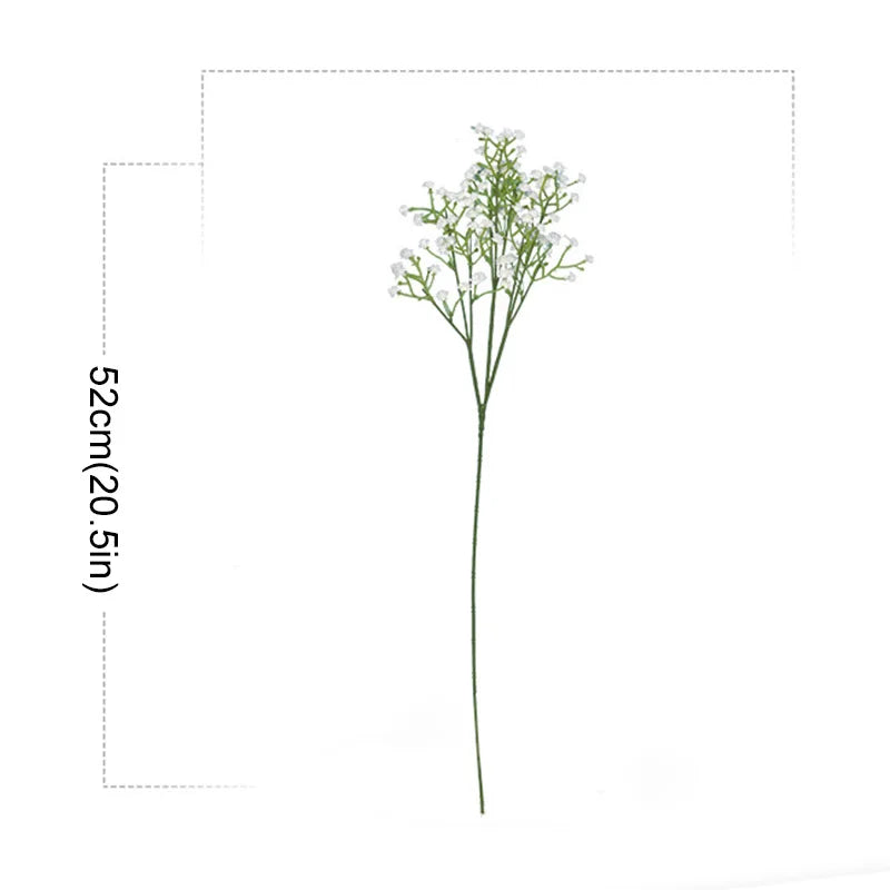 1Pc Simulation 3 Fork Gypsophila Home Wedding Decoration Floriculture Photography Landscape Fake Flower Props Party Decor