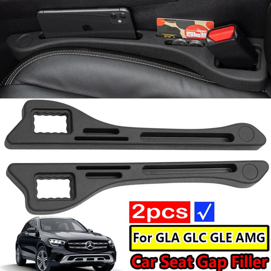 Car Seat Gap Filler Strip Crevice Plug Organizer Storage For Mercedes GLA X156 H247 GLC X253 X254 M-Class W163 W164 W166 GLE AMG