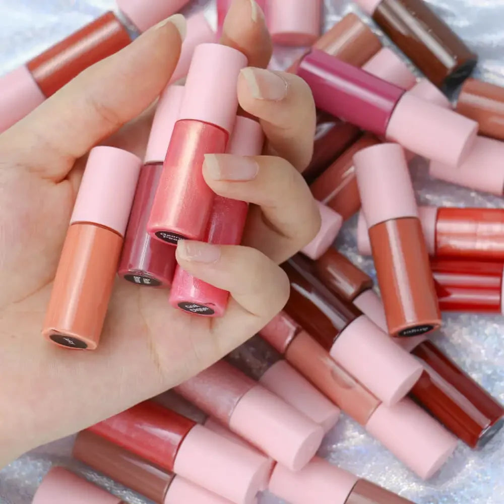 Small Samples Mini Travel Size Liquid Lipstick Private Label Lipgloss Set Custom Logo Mini Lip Gloss No Box