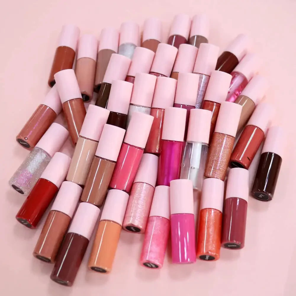 Small Samples Mini Travel Size Liquid Lipstick Private Label Lipgloss Set Custom Logo Mini Lip Gloss No Box