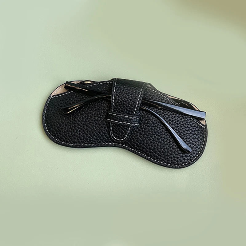 Glasses Case Women Leather Soft Glasses Bag Fashion Portable Sunglasses Box Bag Accessories Eyeglasses Case Sunglasses Box