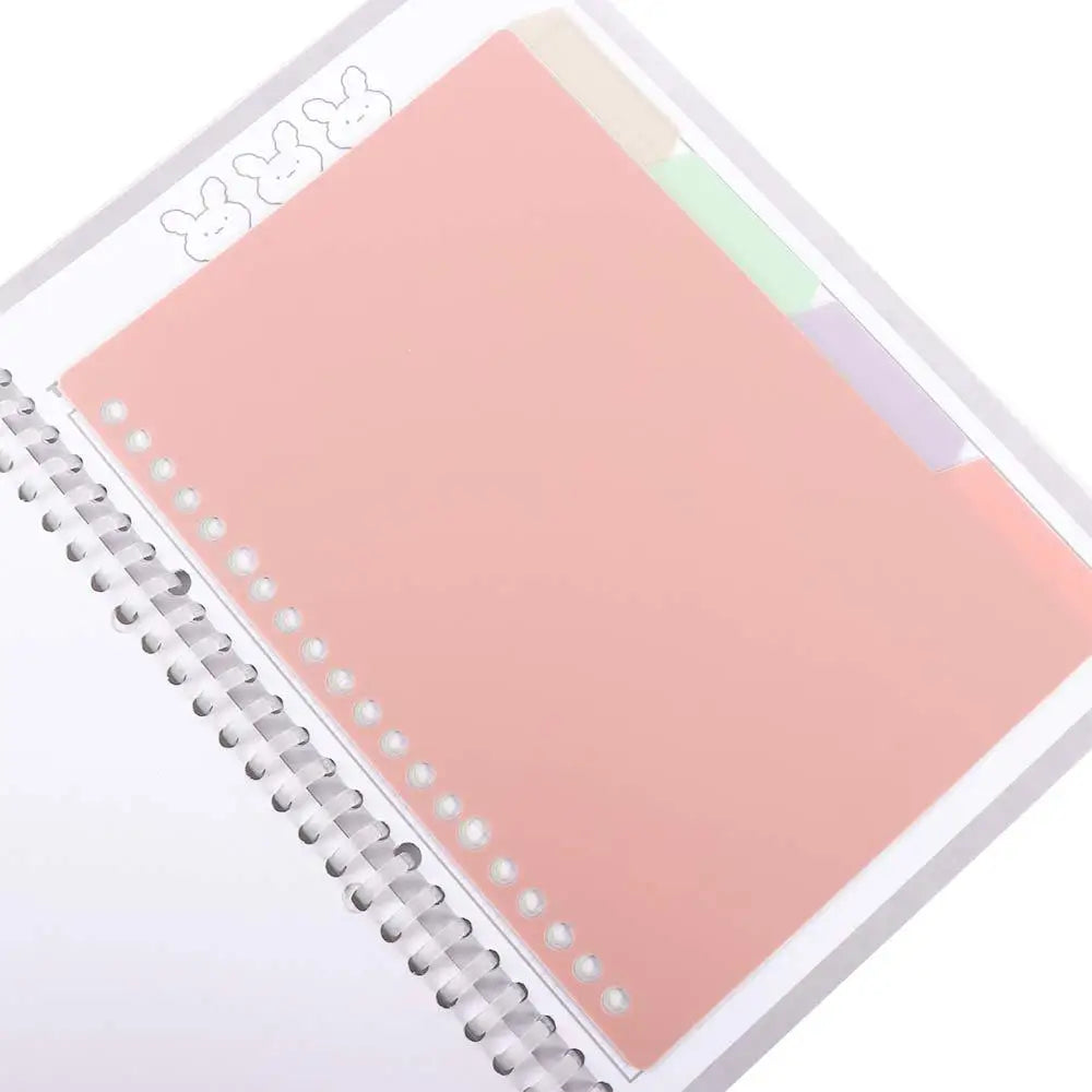 4Pcs/Set B5 A5 A4 Binder Index Dividers Index Page for Loose-leaf Scrapbook Coil Book Notebook Separator Page Office Supplies