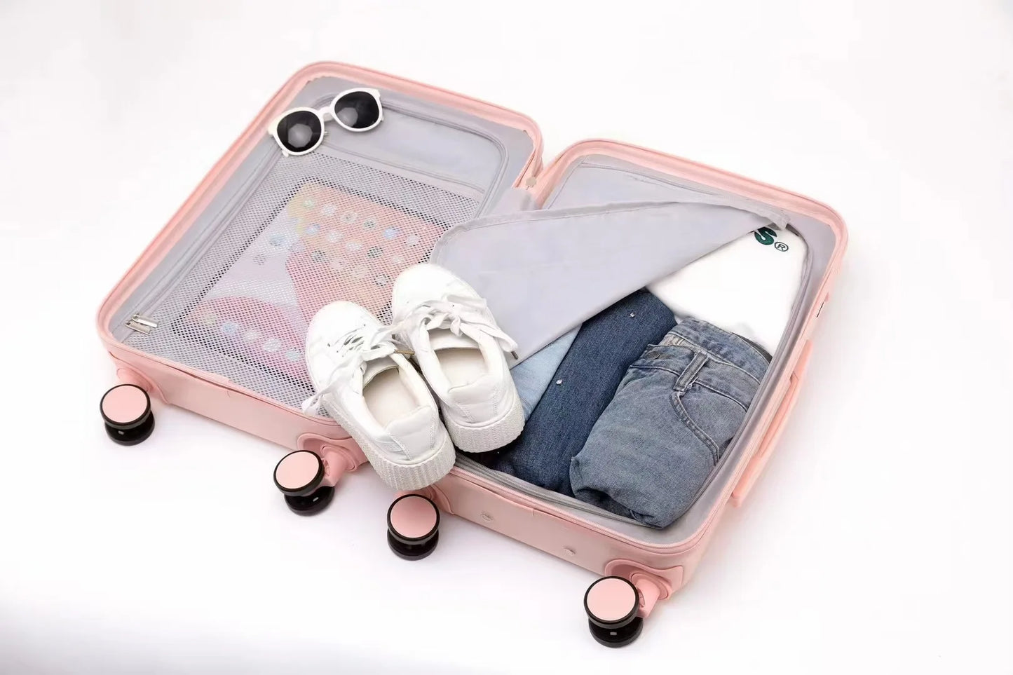 Travel Suitcase Carry on Luggage Cabin Rolling Luggage Trolley Password Suitcase Bag with Wheels Business Lightweight Luggage