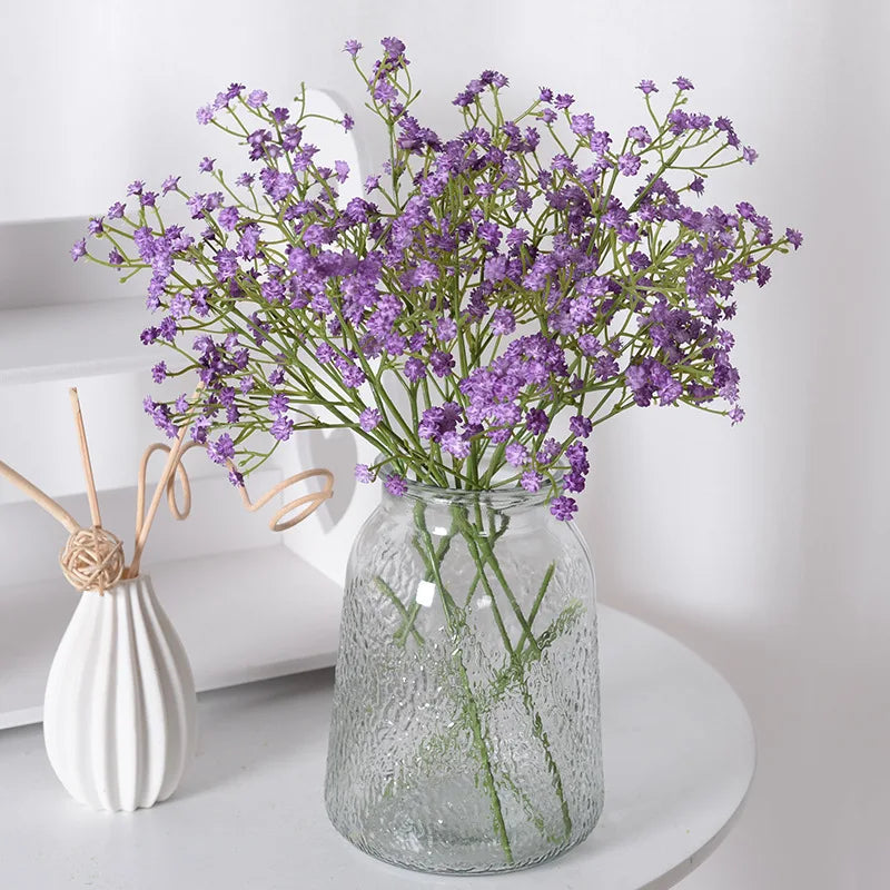 1Pc Simulation 3 Fork Gypsophila Home Wedding Decoration Floriculture Photography Landscape Fake Flower Props Party Decor