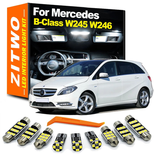 ZITWO Car LED Bulb Interior Indoor Light Kit For Mercedes Benz MB B Class W245 W246 B160 B180 B200 B220 B250 Map Dome Trunk Lamp