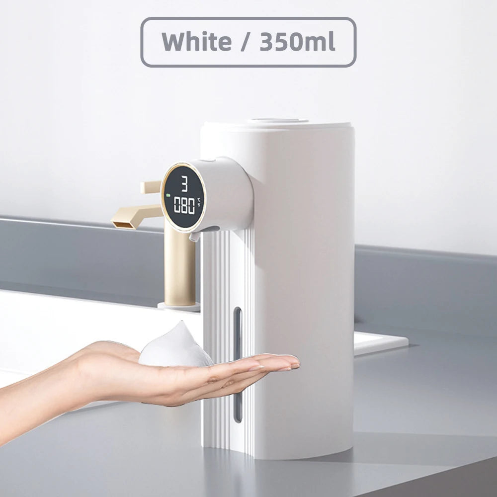 Xiaomi Digital Display Automatic Foam Soap Dispenser IPX6 Waterproof Smart Bathroom Bubble Dispenser with Sensor, Knob To Add Li