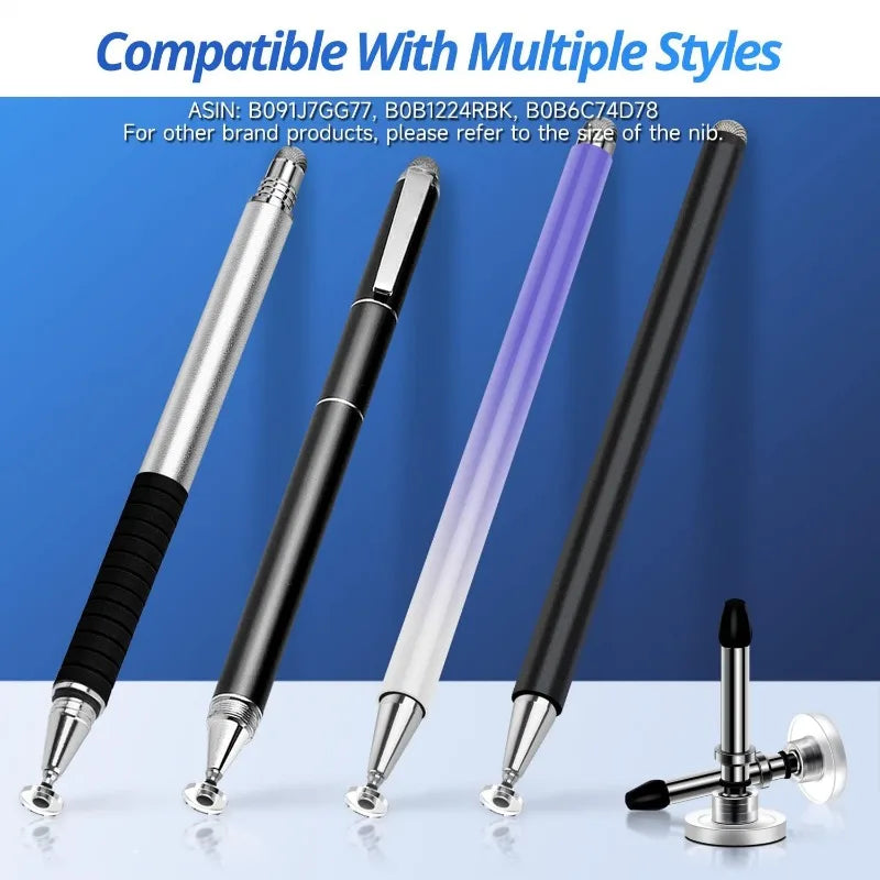 DHFW [12 Pack] Stylus Tips Replacement Tips only Passive Stylus Pen disc Universal nibs Compatible with Capacitive Touch Screen