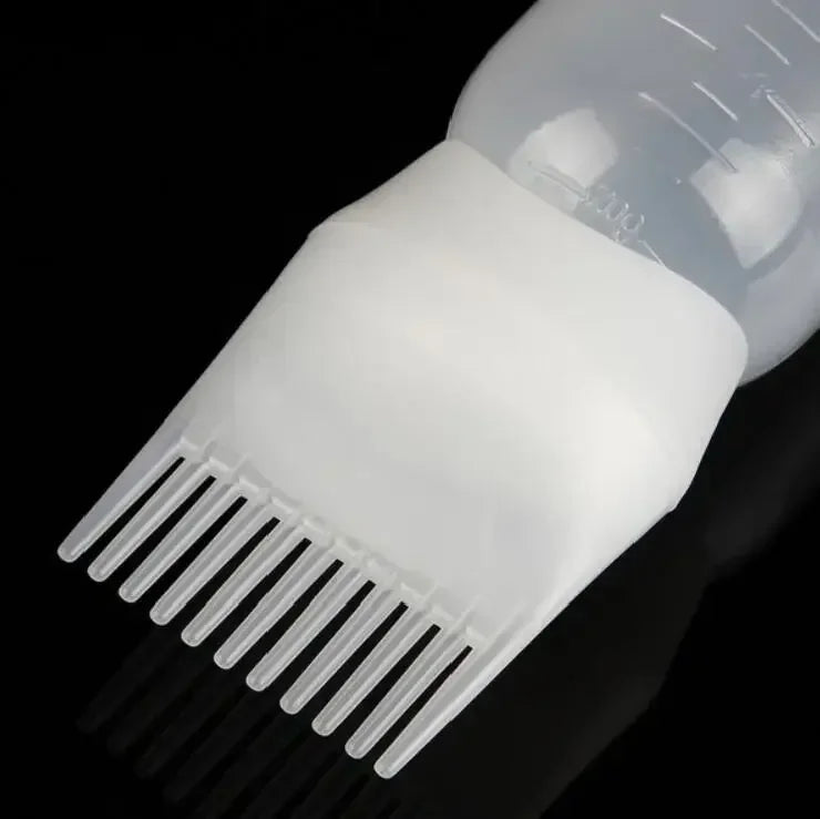 120ML Hair Dye Applicator Bottles Portable Hair Roots Massager Plastic Dyeing Shampoo Bottle Oil Comb Brush Hair Coloring Tools