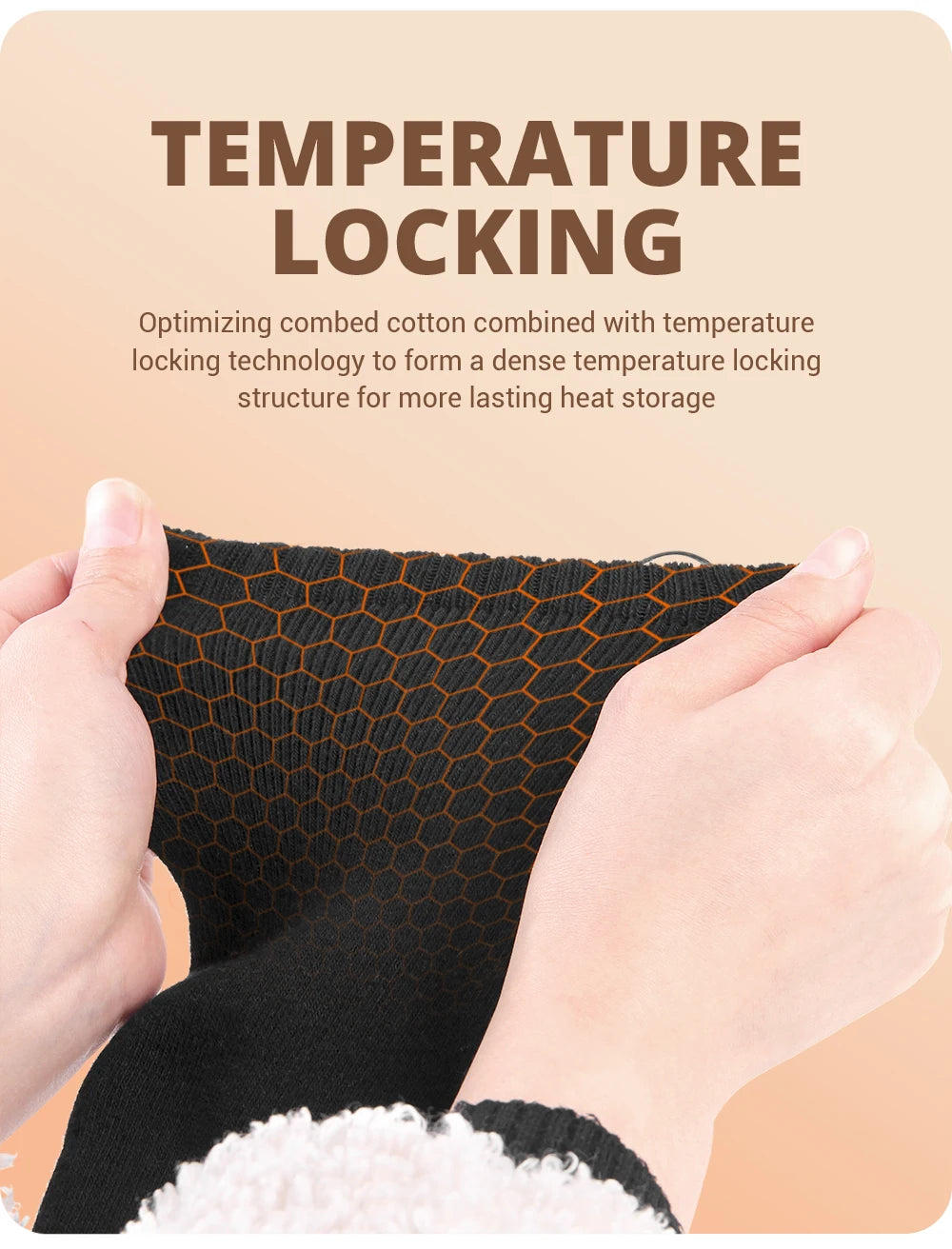 65℃ Heated Socks Winter Warmth 4000mAh USB Rechargeable Heating Socks Outdoor Ski Heated Boots Snowmobile Skiing Sock