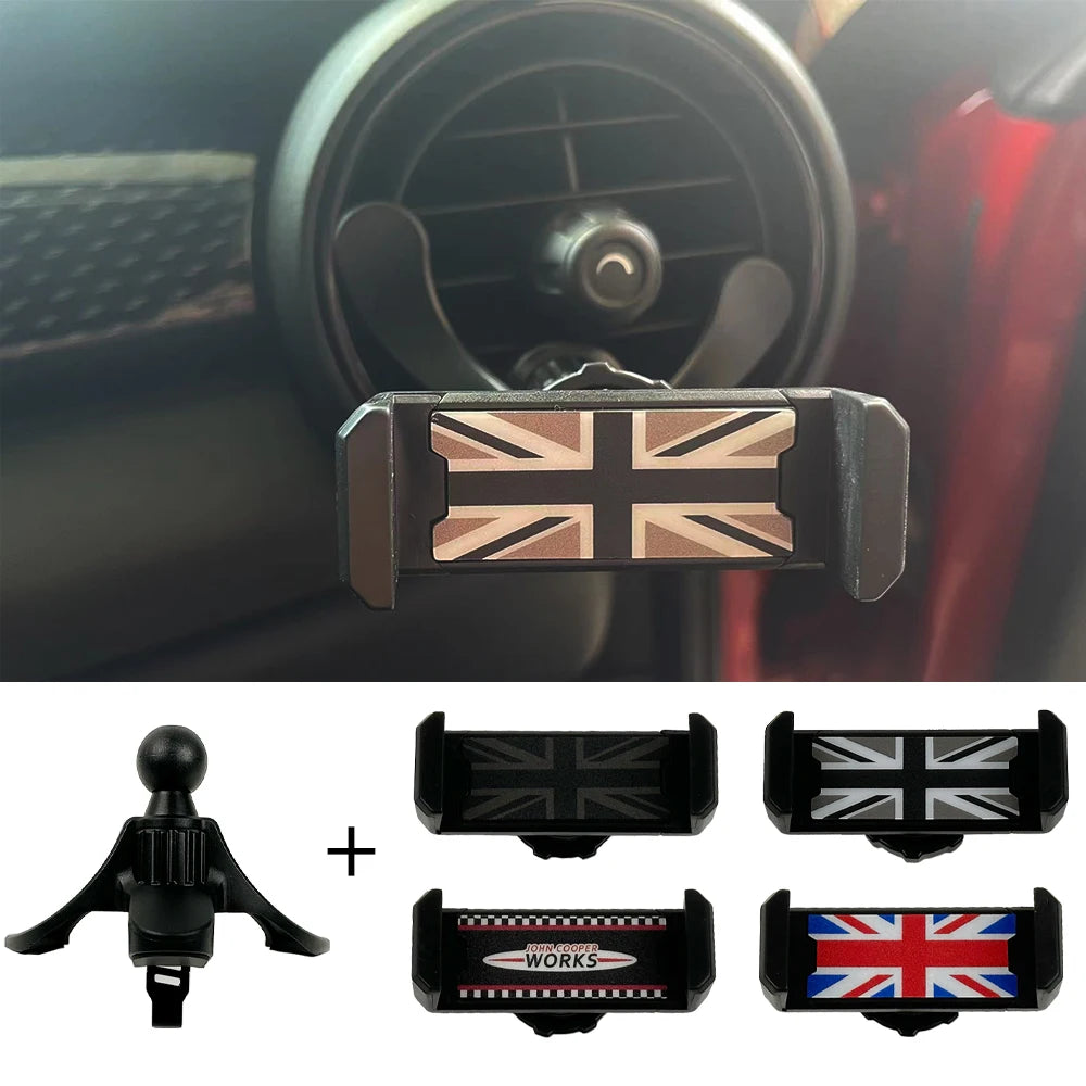 Universal For Mini R55 R56 R57 R60 R61 R58 R59 Clubman Countryman Car Phone Holder Air Vent Phone Mount Accessories