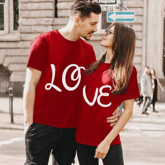 King Queen Couples T Shirt Combination Love Print Couple Tshirt Summer Fashion Woman T-shirt Casual O-Neck Tops Lovers Tee Shirt