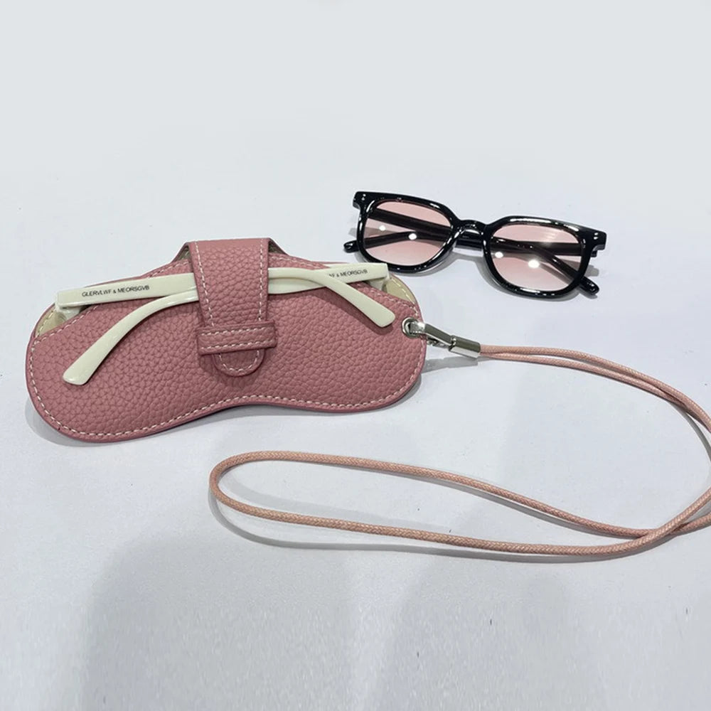 Glasses Case Women Leather Soft Glasses Bag Fashion Portable Sunglasses Box Bag Accessories Eyeglasses Case Sunglasses Box