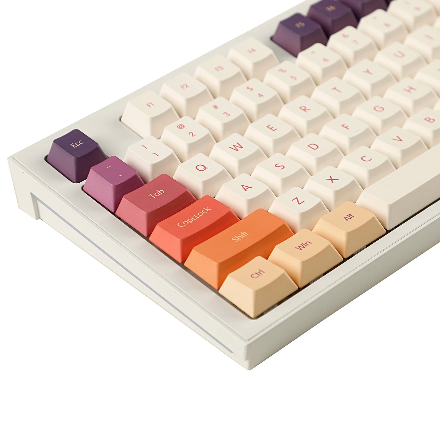 1.8mm Thickness German French ISO Cloud Dye Sub Keycaps Thick PBT Cherry Profile Keycap set For QWERTZ AZERTY MX Keyboard