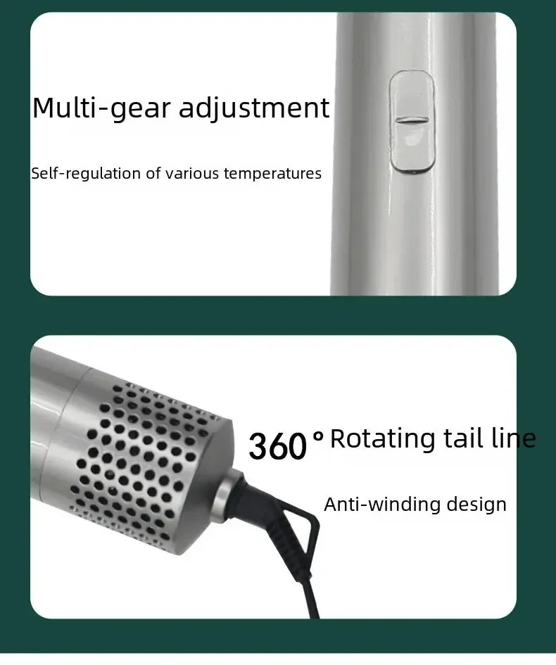 electric hair brush Hot Air Brush5in1 فرشاة شعرAutomatic Curling Iron Straight Curling Dual-use Home Appliancesفرشاة شعر لاسلكية