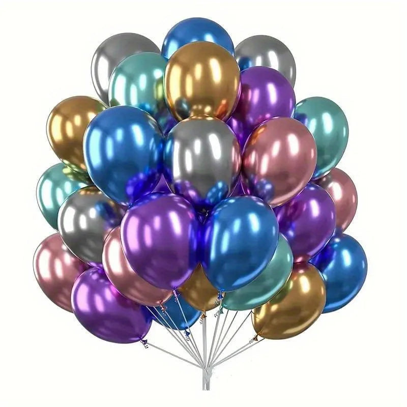 25pcs Latex Balloons Birthday Party Decoration Chrome Balloon Wedding Decor Baby Shower Globos Clear Air Balloons