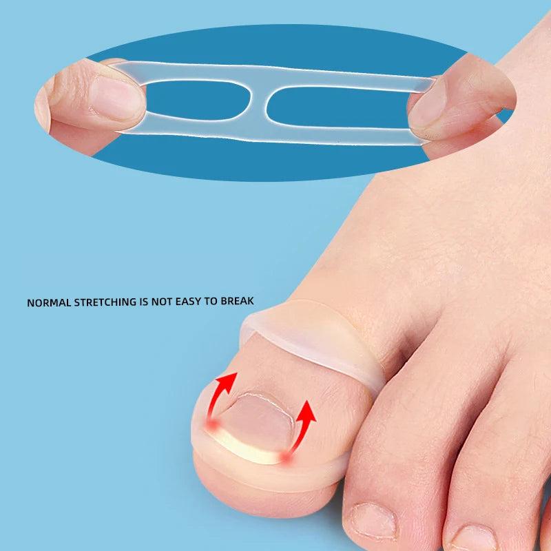 5Pcs Silicone Ingrown Correction Invisible Ingrown Toe Nail Elastic Straighter Clip Brace Pedicure Foot Care Protector