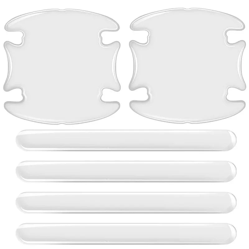 Car Invisible Transparent Protective Stickers Set Door Handle Bowl Rearview Mirror Edge Anti-scratch Protection Clear Strip