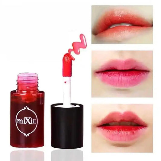 Long Lasting Glaze Tint Matte Lip Gloss Juice Stain Waterproof Cosmetic Liquid Lipstick Cup Velvet Non-stick Makeup H0m7