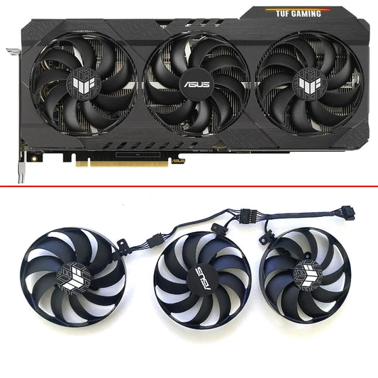 3PCS NEW CF9010U12D 12V 0.45A Fan RTX3080 For ASUS GeForce RTX 3060 Ti 3070 3080 3090 TUF OC GAMING Graphic Card Cooling Fan