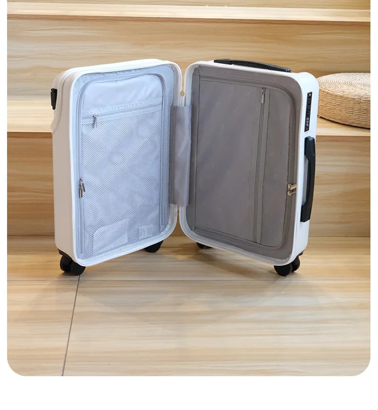 Travel Suitcase Carry on Luggage Cabin Rolling Luggage Trolley Password Suitcase Bag with Wheels Business Lightweight Luggage