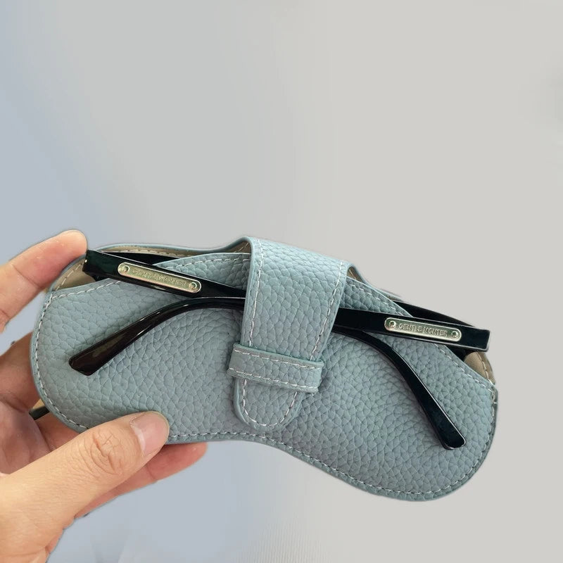 Glasses Case Women Leather Soft Glasses Bag Fashion Portable Sunglasses Box Bag Accessories Eyeglasses Case Sunglasses Box