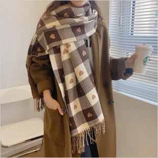 WeHello - Bohemian Style Cashmere Scarf For Women's New Autumn And Winter Outerwear Shawl For Warmth And Thickened Scarf