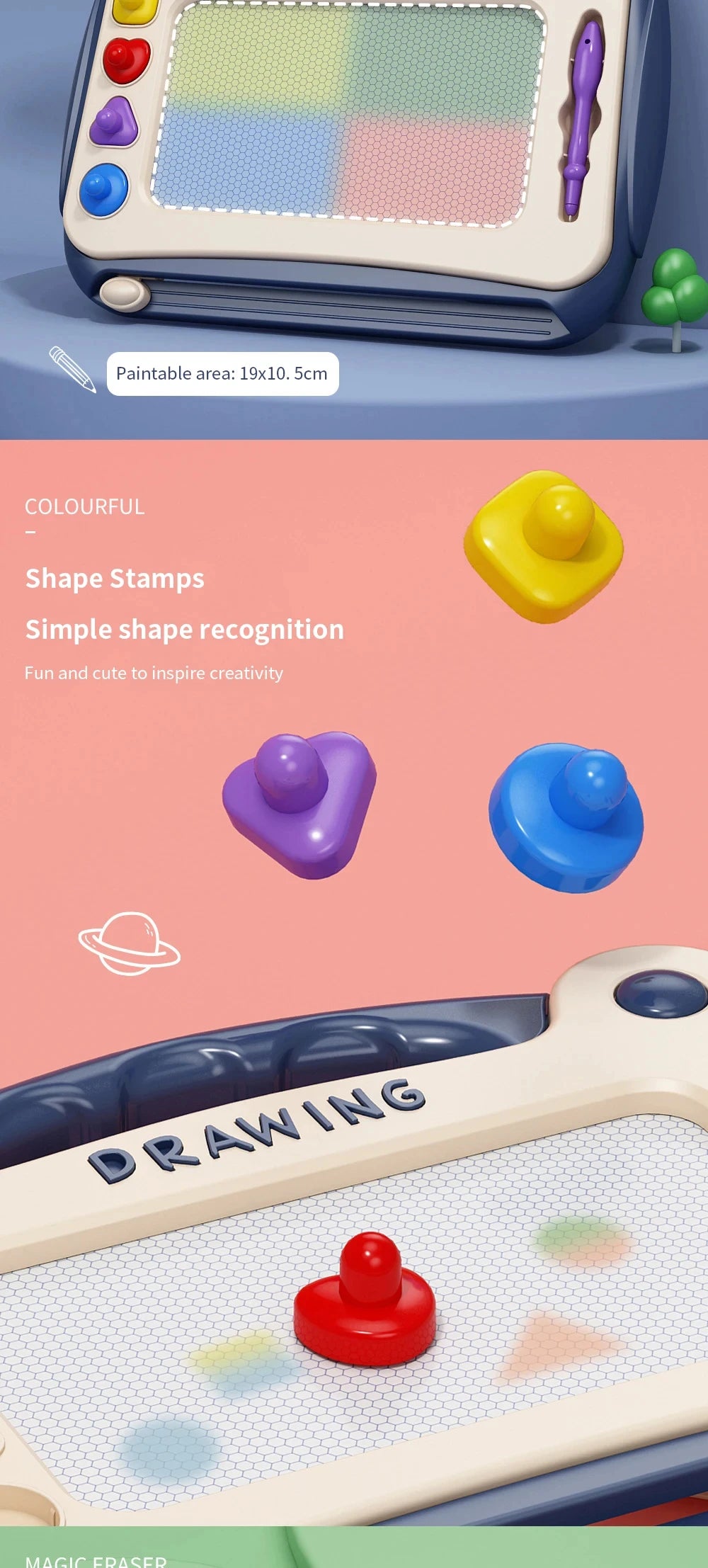 Children Magnetic Drawing Board WordPad Baby Color Graffiti Board Art Educational Drawing Toys Drawing Tool Gifts For Kids Toy