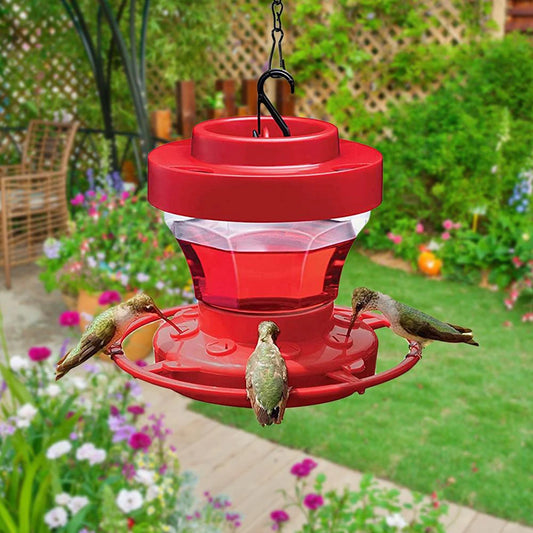 Outdoor Bird Feeder Detachable Hummingbird Feeder With 8 Feeding Ports Water Feeding Device Birdcage Style Bird Feeder drop ship