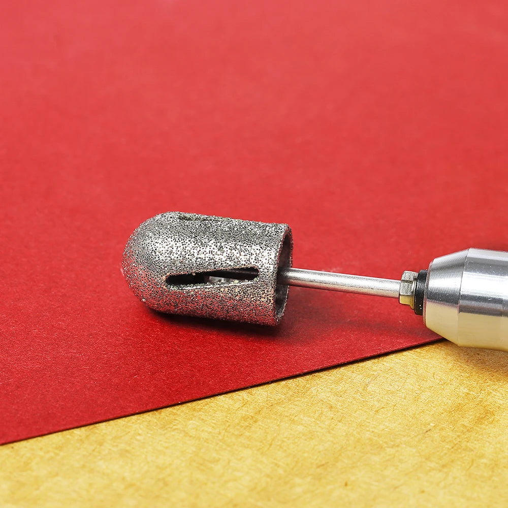 80/120# Nail Drill Bit Diamond pedicure polish Cap Foot Callus Cuticle Cutter Burr Manicure Accessories Milling Electric File